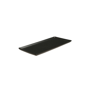Plato Rectangular de Porcelana para Servir de 35 cm, Color Negro, para Pasteles - Product Image 2