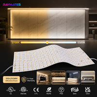 Lámina LED Flexible de Alta Luminosidad, Regulable, de Doble Color, CCT Ajustable, Lámina LED Inteligente para Publicidad, para Estudio de Fotografía, Techo Comercial