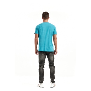 Elegantes camisetas acanaladas de cuello redondo con etiqueta privada personalizada, haga su propio diseño con impresión de logotipo - Product Image 6