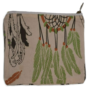 Pochette de maquillage en coton 100% pour femmes, motif floral personnalisé, mini, durable, écologique, réutilisable, sac à fermeture éclair, sac cadeau simple - Product Image 3