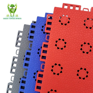 Terrain de pickball Revêtement de sol en TPE Carreaux antidérapants portables Terrains de sport de basket-ball Tapis de sol en plastique modulaire - Product Image 2