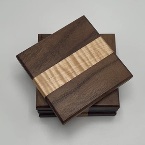 Posavasos Clásicos Redondos de Madera de Nogal Ecológicos para Té Negro, Juego de Posavasos Decorativos para el Hogar, Tapete o Base para Té de Noche - Product Image 4