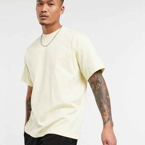 OEM เสื้อแขนสั้นสำหรับผู้ชาย, เสื้อยืดลำลองแฟชั่นใส่สบายใส่ได้ทั้งชายและหญิงเสื้อยืดคอกลมผ้าฝ้ายทรงหลวมสำหรับฤดูร้อน - Product Image 4