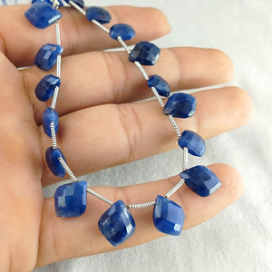 La forme de coussin de pierre précieuse de Sodalite naturelle coupée à facettes perd le brin de perles pour la fabrication de bijoux breloques perle de pierre brin de 8 pouces de Long - Product Image 3