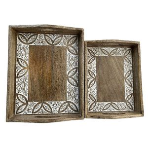 Wooden Round Decorative Chocolate Tray <b>mother</b> of Pearl Designer Chocolate Platter Classic Stylish Luxury Chocolate Tray - Product Image 3