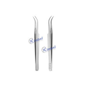 Pince à épiler d'extension de cils incurvée en acier inoxydable de haute qualité - Product Image 1