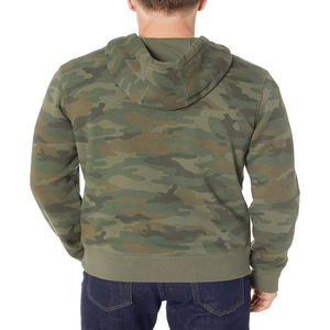 Sweat-shirt à capuche et sweat-shirt à fermeture éclair pour hommes, manches complètes respirantes à imprimé camouflage, personnalisable pour la saison hivernale, au prix d'usine - Product Image 2