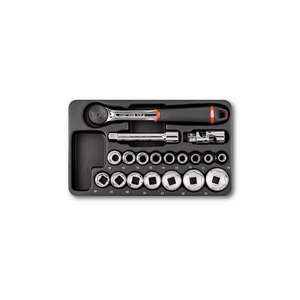Usag 19-Piece <b>Ratchet</b> Set with Hexagonal <b>Sockets</b> and Inserts for <b>Socket</b> Product Use - Product Image 1