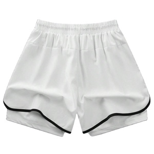 Vente en gros de shorts d'athlétisme 2en1 pour hommes shorts avec logo personnalisé shorts personnalisés de haute qualité - Product Image 2