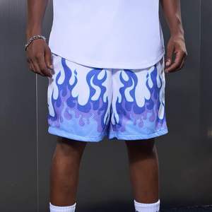 Pantalones cortos de sublimación personalizados para hombres de alta calidad Malla colorida de calidad perfecta con patrón sólido Pantalones cortos al por mayor - Product Image 5