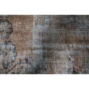 Alfombra Turca Vintage Pequeña de 1.7x3.2 pies, Alfombra Marrón de Lana Marroquí - Product Image 5