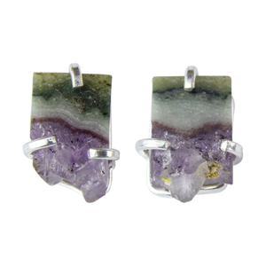 Bijoux en pierre précieuse, Pyrite d'améthyste, géode mexicaine, Stalactite, origine brésilienne - Product Image 6