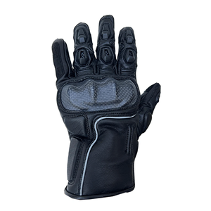 Premium Genuine Leather Motorbike Riding Black Gloves Armoured Racing Waterproof Breathable Winter Custom Team Unisex - Product Image 5