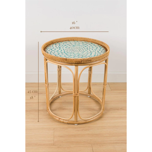 Tables basses rondes en rotin de haute qualité fabriquées au Vietnam décoration meubles de maison - Product Image 5