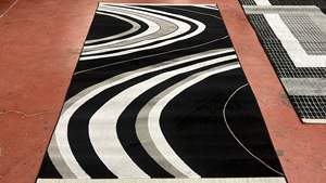 Alfombras Turcas Modernas de Polipropileno Tejidas a Máquina, de Alta Calidad, Resistentes a las Manchas, de Pelo Alto, Abstractas, Medianas - Product Image 3