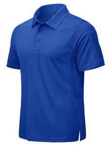เสื้อโปโลลายสีพื้นลำลองของผู้ชายขายดีที่สุดน้ำหนักเบาใส่สบายสั่งขั้นต่ำ - Product Image 4