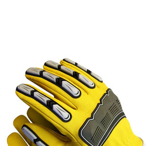 Nuevos guantes de seguridad de cuero para hombres y venta al por mayor de ajuste ajustable de alta calidad y recién llegados guantes mecánicos de trabajo - Product Image 2
