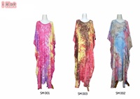 Gaun Pantai Boho Ringan Model Crop Top Bali Caftan Terbaru 2025 untuk Wanita, Panjang hingga Lutut, Ukuran Bebas, Cocok untuk Pesta dan Liburan