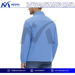 Nouveau design, vente en gros, veste softshell pour hommes, tissu de laine imperméable avec logo personnalisable pour les aventures en plein air - Product Image 4