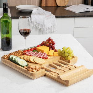 Venta caliente nueva tabla de queso de madera Madera de mango perfecta para utensilios de cocina de acero inoxidable para servir y cortar uso - Product Image 2