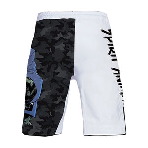 กางเกงกีฬาผู้ชายคุณภาพสูง พิมพ์ลายแบบรีดร้อนตามสั่ง UFCc MMA ผ้าสเตรช ทนทาน น้ำหนักเบา แห้งเร็ว ระบายอากาศได้ดี - Product Image 4