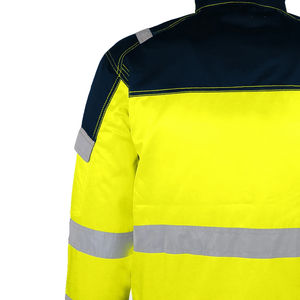 Chemise de travail industrielle pour hommes OEM vêtements de sécurité réfléchissants poches multiples logo couleur personnalisée tissu coton polyester pour - Product Image 4