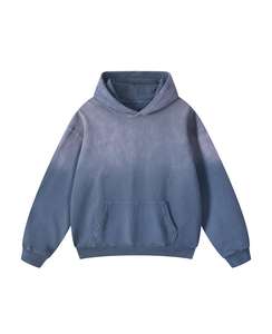 Sweat à capuche unisexe de haute qualité 100% coton French Terry Sun Fade Coupe régulière Personnalisable 450 GSM Solide Vêtement décontracté Homme - Product Image 4