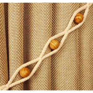 Support d'embrasse de rideau en corde avec clips de corde de perle décoration de la maison support de boucle de crochet pour embrasses de rideau élégantes Design élégant - Product Image 4