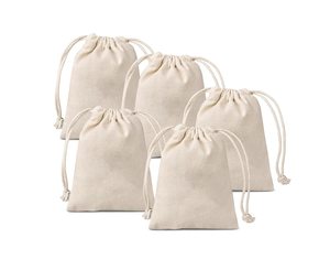 EcoFriendly 100% cotton vải Dây Kéo Túi đôi Muslin Pouch thực phẩm trái cây bao túi từ Ấn Độ tái sử dụng bền chất lượng cao - Product Image 5