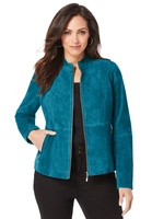 Vente directe usine, faible MOQ, veste en cuir de vachette tricotée respirante à col roulé pour femme, grande taille, haute qualité, mode hiver