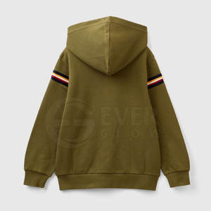 Sweats à capuche pour enfants vierges hiver extérieur impression personnalisée fille garçon à manches longues vêtements unis sweats à capuche - Product Image 2