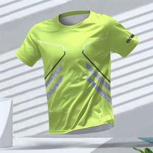 T-shirts pour hommes été nouveau chaud décontracté 3D imprimé col rond adulte T-shirt course en plein air respirant séchage rapide Fitness - Product Image 1