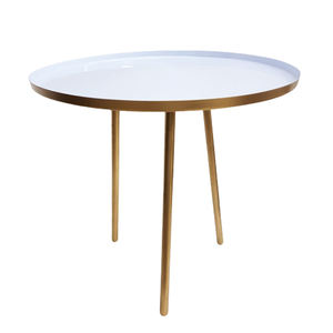 <b>High</b> Quality Customized Round Iron <b>Side</b> <b>Table</b> Gold 3 Legs Coffee Furniture Living Bedroom Decoration Handmade - Product Image 4