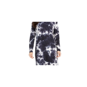 Vestido Midi Azul Tie-Dye para Niñas, Talla XL, Estilo Elegante y Urbano, Transpirable, Natural, Hasta la Rodilla, para Invitadas - Product Image 3