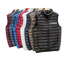 Gilet d'hiver pour homme, léger, personnalisé, pour la vie quotidienne, en duvet, sans manches, veste matelassée, rembourrage en coton, veste matelassée - Product Image 4