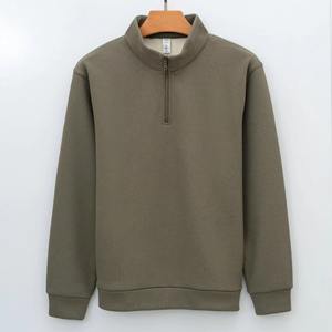 เสื้อสวมหัวแบบมีซิปสำหรับผู้ชายเสื้อสวมหัวแบบลำลองสำหรับฤดูใบไม้ผลิและฤดูใบไม้ร่วงโลโก้1/4ออกแบบได้ตามต้องการ - Product Image 2