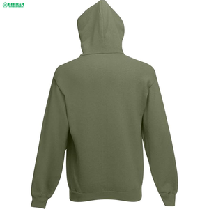 Sweat à capuche zippé personnalisé en molleton épais/éponge française 100 % coton unisexe coupe classique séchage rapide respirant pour homme - Product Image 4