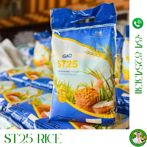 Emballage de riz sur mesure OEM 5kg pour supermarché et vente au détail | Japonica, Jasmine, ST25 | Contact: + 84825431311 - Product Image 5