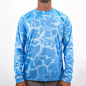 Camiseta Polo de Pesca Unisex de Manga Larga de Secado Rápido con Diseño Personalizado y MOQ Bajo, Protección UV UPF 50+, Transpirable, Sublimación Completa - Product Image 4