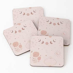 Authentic Laser <b>Cutting</b> Thin Acacia Wood Coaster Top Selling Custom Shape and Size Trendy Product for Table - Product Image 2