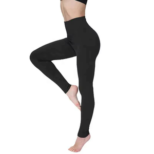 Leggings sans couture tissu doux pantalon de Yoga serré bout à bout taille haute pour les femmes entraînement Fitness Scrunch Legging - Product Image 5