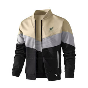 Veste Letterman personnalisée avec logo sur le devant, style High Street, best-seller, mélange laine/coton, veste d'hiver de haute qualité, respirante - Product Image 1