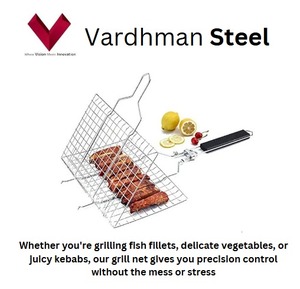 Grille de barbecue en acier inoxydable en gros, essentiel pour la cuisine extérieure, maille durable pour un nettoyage facile et une cuisson efficace - Product Image 2