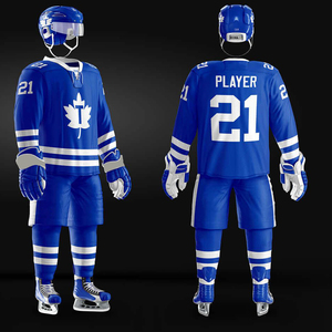 Uniforme de hockey sobre hielo de alta calidad para hombre con nombre de equipo personalizado 2022, ropa deportiva de sublimación barata al por mayor - Product Image 3