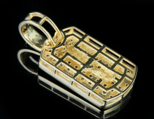 Rectangle S925 Argent Entièrement Glacé Moissanite Diamant Pendentif Avec Hip Hop Style À La Mode De Luxe Diamant Bijoux pour Hommes Femmes - Product Image 5