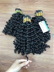 Drop Ship Worldwide Raw Hair Venta al por mayor 100% Cutícula alineada Sin enredos Sin cobertizo Vapor Deep Wave Bulk Extensiones de cabello vietnamita - Product Image 2