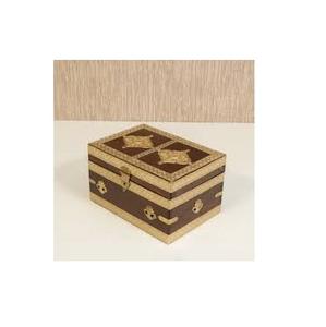 Boîte à bijoux en bois de conception de meilleure qualité fabriquée à la main avec du laiton pour le stockage - Product Image 2