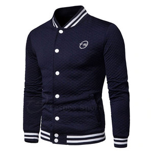 Chaquetas Casuales de Invierno para Hombre al Mejor Precio, Chaqueta Letterman de Algodón y Lana de Alta Calidad, Cuello Mao, Transpirable, Servicio OEM Personalizable - Product Image 1