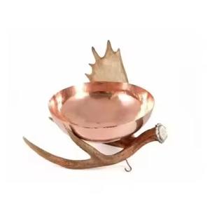 Bol de service en métal inspiré des designers, vaisselle pour une mise en scène de table moderne - Product Image 1