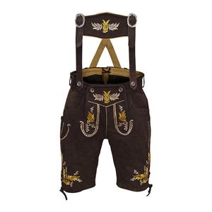 Pantalones cortos de alta calidad Herren Damen Kurz Trachten Lederhosen-Okoberfest-Bavarian - Product Image 1